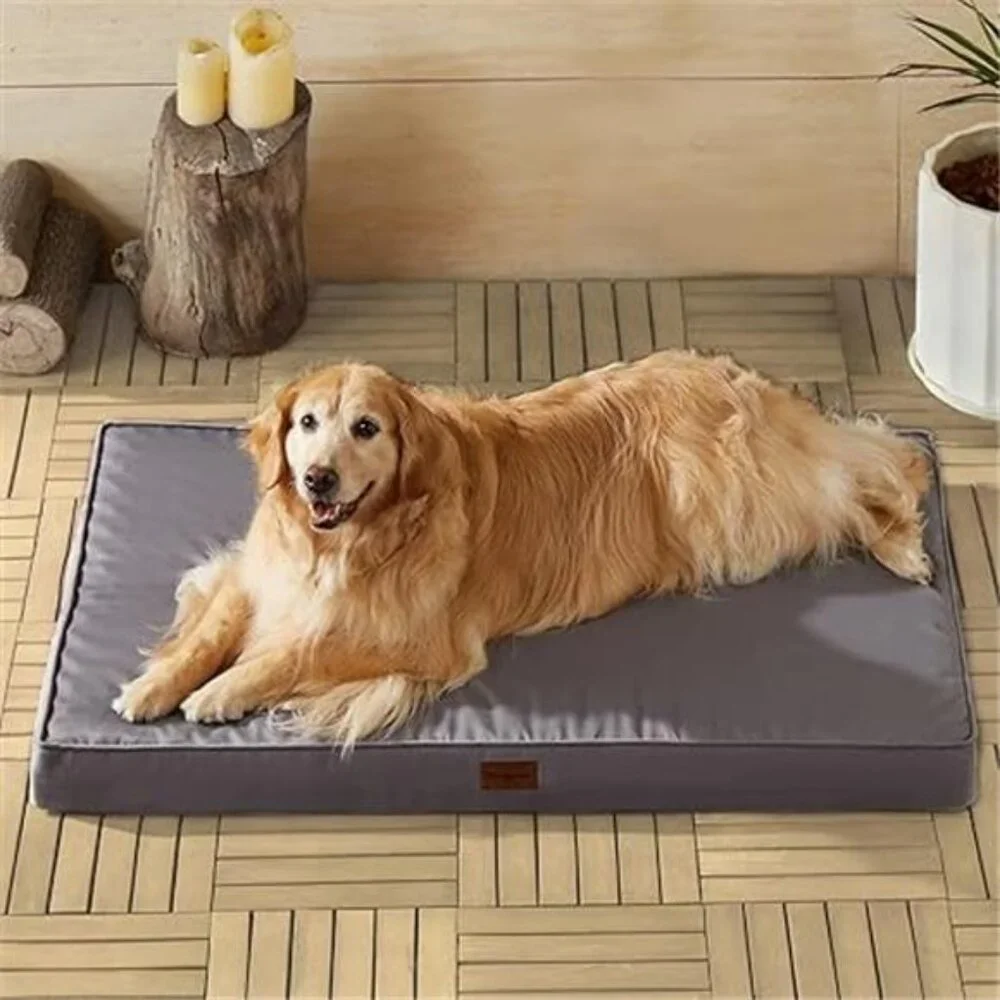 Outdoor Dog Beds for Large Dogs, Waterproof Dog Bed36x27 Inches